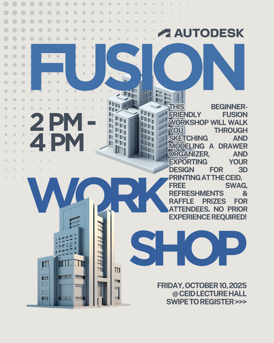Autodesk Fusion Workshop flyer