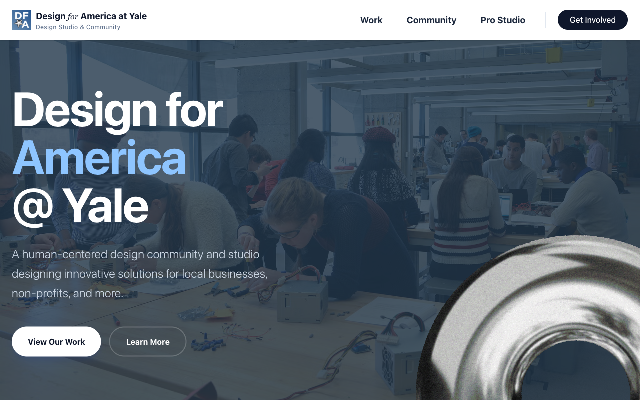 Screenshot of DFA Yale